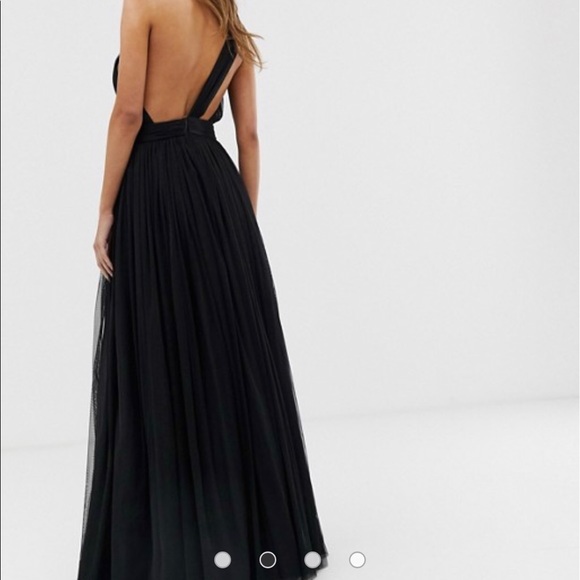 ASOS black gown dress - Picture 2 of 6